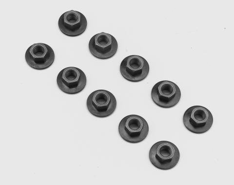 Detroit Muscle Technologies Mopar B Body 70 Roadrunner GTX Front Rubber Bumper Guards "Eyebrows" Nuts 10pc CHR6025011-10