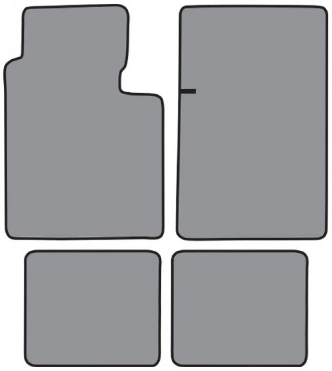 ACC 1968-1969 American Motors Javelin Floor Mat 4pc (FM349F FM2R) Loop