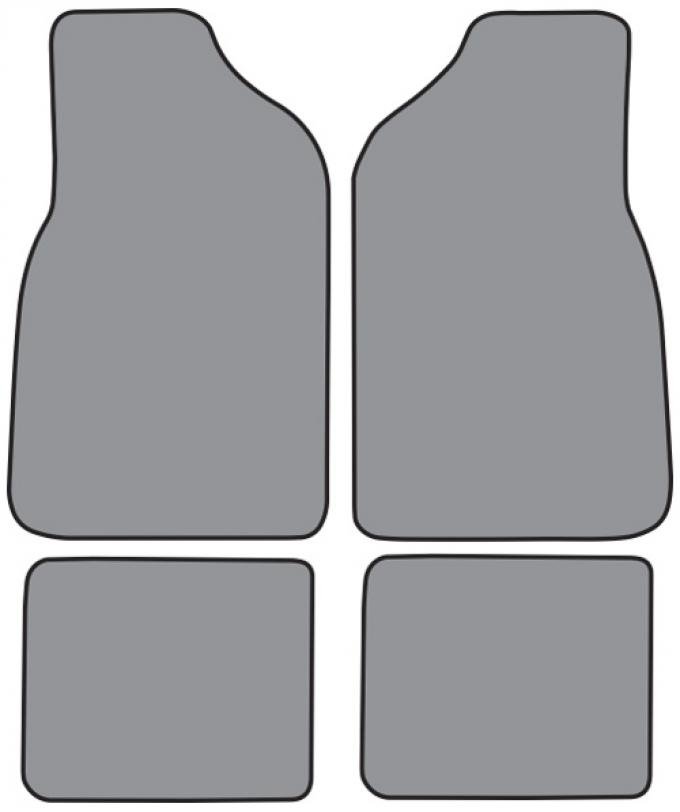 ACC 1987-1995 Chrysler LeBaron 2DR Convertible Floor Mat 4pc (CR34F FM18R) Cutpile