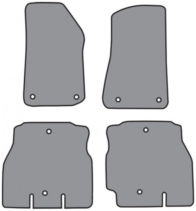 ACC 2018-2019 Jeep Wrangler Unlimited JL Floor Mat 4DR 4pc (FM390F FM390R) Cutpile