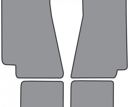 ACC 1982-1989 Plymouth Gran Fury Floor Mat 4pc (CR165F FM18R) Cutpile