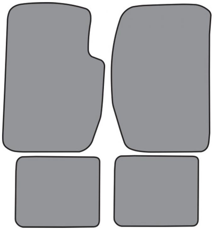 ACC 1987-1989 Dodge Raider 2DR Floor Mat 4pc (P12F FM18R) Cutpile