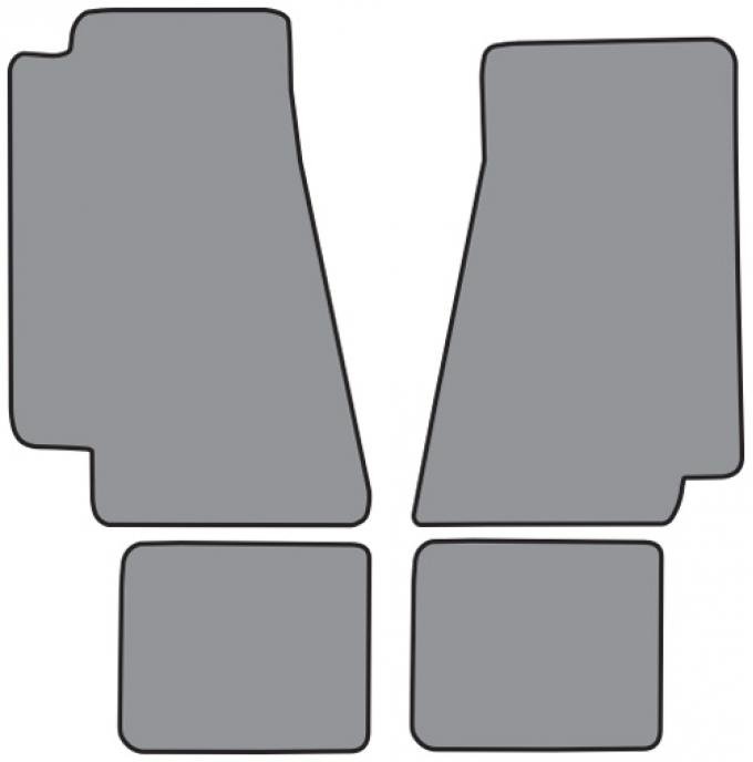 ACC 1982-1989 Plymouth Gran Fury Floor Mat 4pc (CR165F FM18R) Cutpile