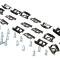 AMD Back Glass Molding Clip & Screw Set (40pcs), 68-70 Charger X671-2668-S