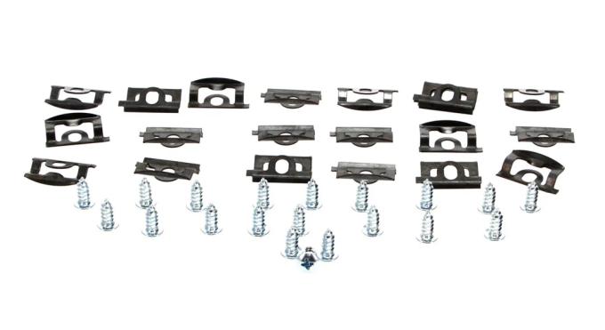 AMD Back Glass Molding Clip & Screw Set (40pcs), 68-70 Charger X671-2668-S