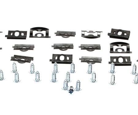 AMD Back Glass Molding Clip & Screw Set (40pcs), 68-70 Charger X671-2668-S