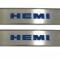 American Car Craft 2008-2014 Challenger - Door Badge Plate with HEMI Inlay 2Pc, Stainless Steel, Choose Inlay Color 151021