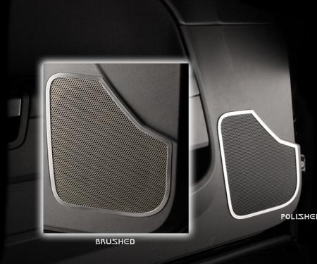 American Car Craft 2008-2014 Dodge Challenger Speaker Trim Front Door Polished 2pc 151024