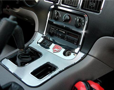 American Car Craft 1992-1995 Dodge Viper A/C & Radio Control Trim Ring Polished w/LOGO 951011