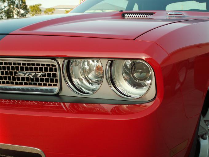 American Car Craft 2008-2014 Dodge Challenger Headlight Surrounds Satin 152001