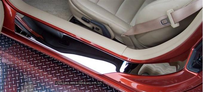 American Car Craft Doorsills Polished Outer Plain No Ribs 041010