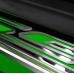 2010-2015 Camaro - Outer Door Sills with 'SS' Inlay 2Pc - Stainless Steel, Choose Color Inlay 101003