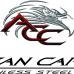 American Car Craft Modern Kat Polished Emblem Set Flat 2pc 822042