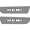 American Car Craft Door Badges "Hemi" Front Satin 2pc 331007
