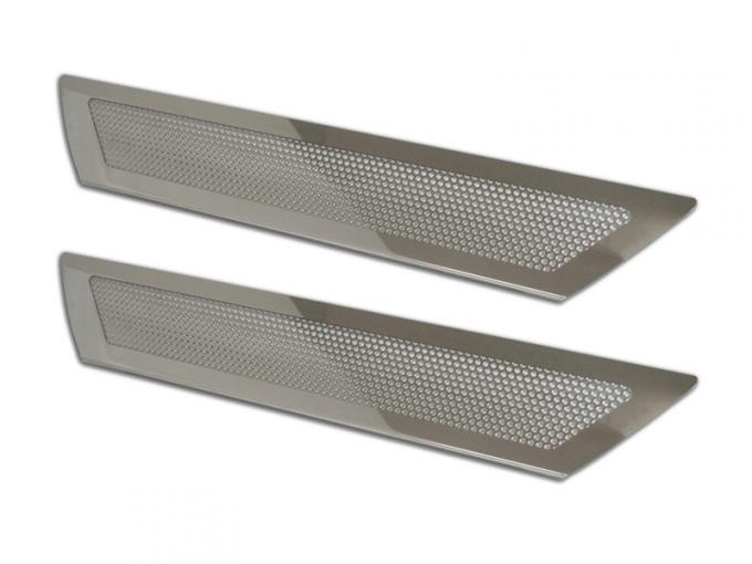 American Car Craft Doorsills Polished Perforated Stock 041042