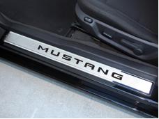 American Car Craft Doorsills Stainless Mustang w/Carbon Fiber 271029