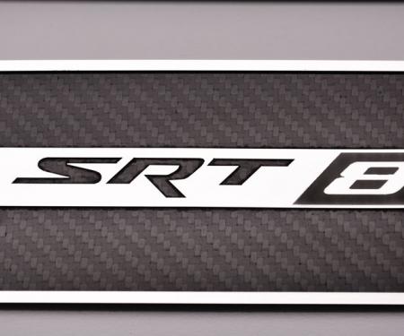 American Car Craft 2008-2020 Dodge Challenger Door Badge Plate Carbon/Fiberglass w/Stainless Trim SRT 8 151040
