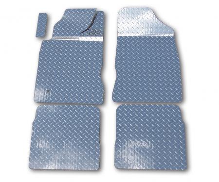 American Car Craft 2001-2005 Chrysler PT Cruiser Floor Mats Diamond Plate Aluminum 5pc 711024