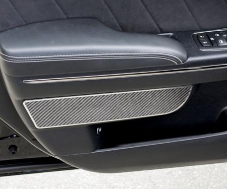 American Car Craft 2011-2013 Dodge Charger Door Badge Carbon Fiber Plain 2pc Front 331042