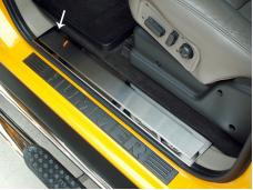 American Car Craft Doorsills Polished Front w/ Satin Insert 2pc 491004