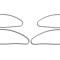 American Car Craft 2001-2005 Chrysler PT Cruiser Door Handle Trim Polished 4-pc 711008