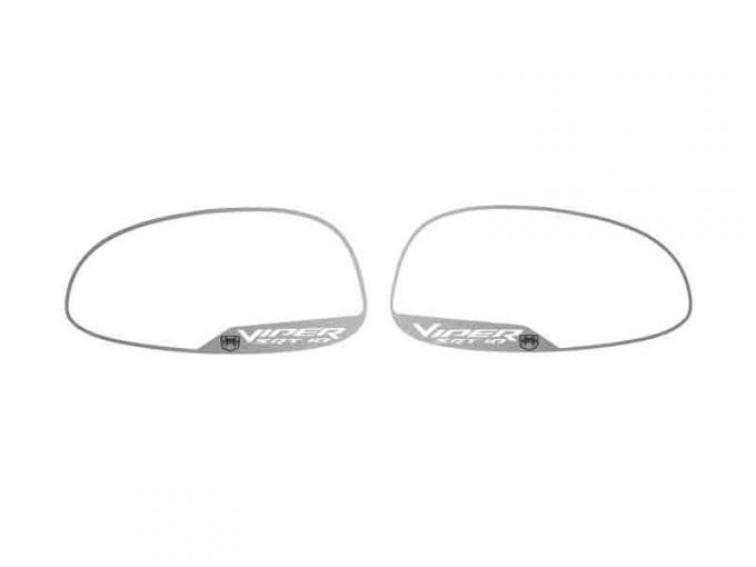 American Car Craft 2005-2006 Dodge Viper Mirror Trim Side View "VIPER SRT-10" 2pc 972045