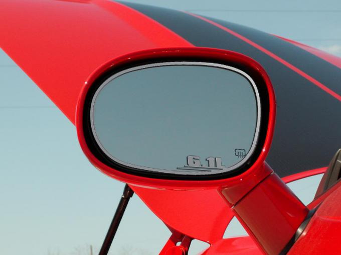 American Car Craft 2008-2019 Dodge Challenger Side Mirror Trim"6.1L" 2pc 151016