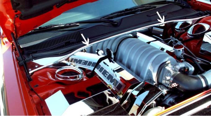 American Car Craft 2008-2011 Dodge Challenger Firewall Polished w/cap 153011