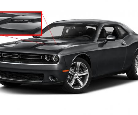 American Car Craft 2015-2017 Dodge Challenger Hood Vent Grilles Factory Overlay Style 2pc 152056