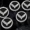 2014-2019 Corvette Z06/C7/Z51 Stingray - Fluid Cap Covers C7 Flag Emblem 5Pc - Automatic Transmission 053013