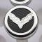 2014-2019 Corvette Z06/C7/Z51 Stingray - Fluid Cap Covers C7 Flag Emblem 5Pc - Automatic Transmission 053013