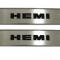 American Car Craft 2008-2014 Challenger - Door Badge Plate with HEMI Inlay 2Pc, Stainless Steel, Choose Inlay Color 151021