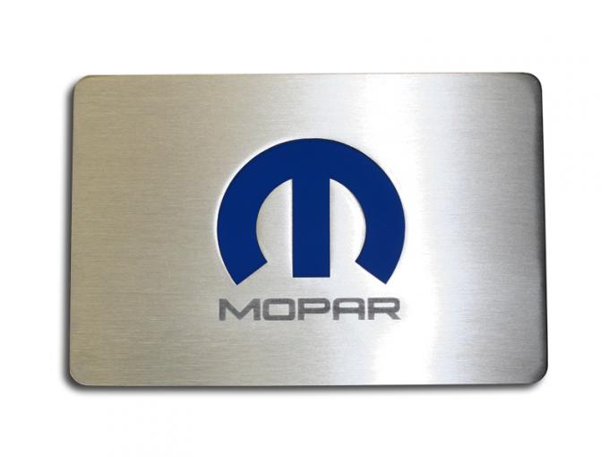 American Car Craft Fuse Box Top Plate Satin w/ Mopar M Logo 153033