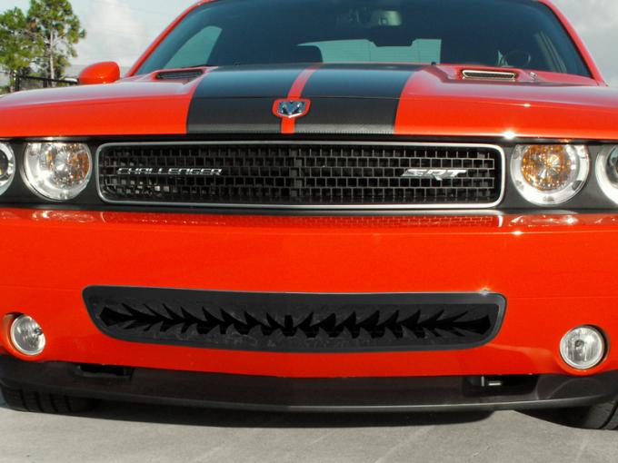 American Car Craft 2008-2010 Dodge Challenger Grille Polished "Shark Tooth" Lower Front Black Powder coat 152019