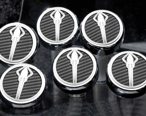 2014-2019 Z06/Z51/C7 Stingray- Fluid Cap Covers w/Stingray Emblem 6Pc Set - Manual Transmission 053016