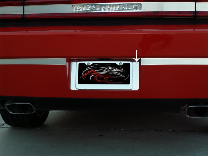 American Car Craft 2008-2014 Dodge Challenger Tag Back Plate Polished (frame not included) 152009