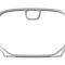 American Car Craft 2011-2013 Chrysler 300 Navigational Center A/C Vent Trim Ring 331022