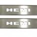 American Car Craft 2008-2020 Dodge Challenger Door Badge Plate Satin "HEMI" 151007
