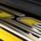 2010-2015 Camaro - Outer Door Sills with 'SS' Inlay 2Pc - Stainless Steel, Choose Color Inlay 101003