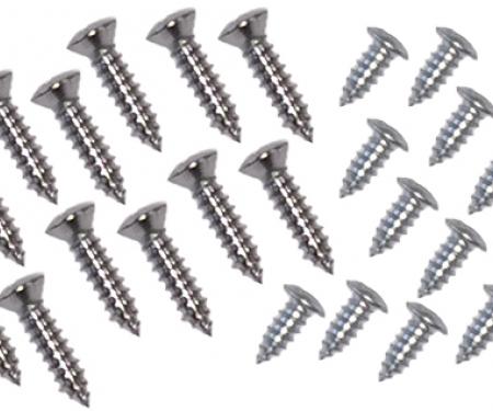 Southwest Repro Door Sill Plate Screw Set, 62-65 Dodge Plymouth B-Body Convertible A-271101