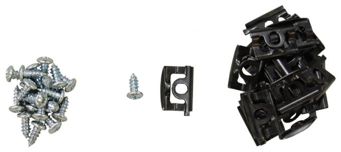 Southwest Repro Back Glass Molding Clip Set, 68-70 Charger A-270080