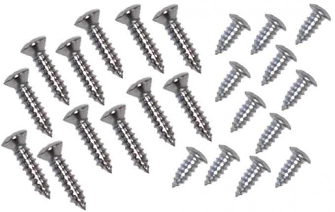 Southwest Repro Door Sill Plate Screw Set, 62-65 Dodge Plymouth B-Body Convertible A-271101