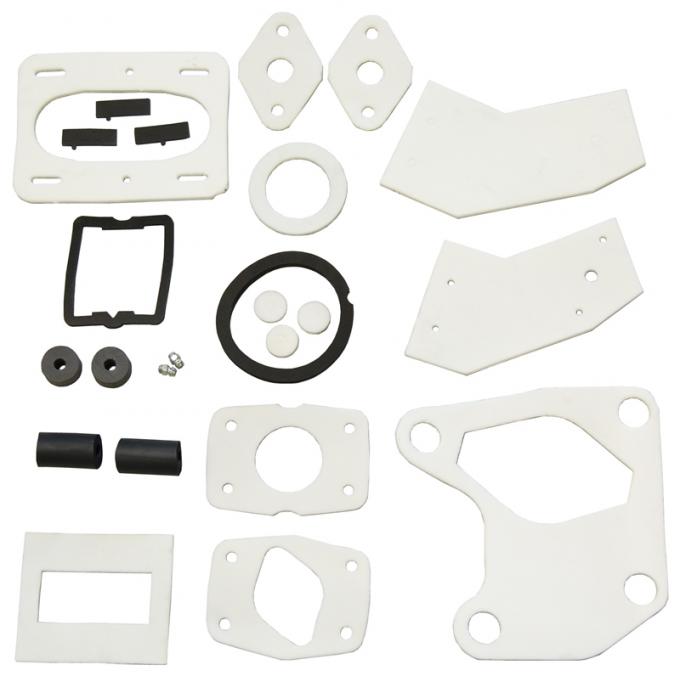 Southwest Repro Firewall Gasket Set w/ Wiper Pivots, 66-70 Dodge Plymouth B-Body w/o AC A-151328