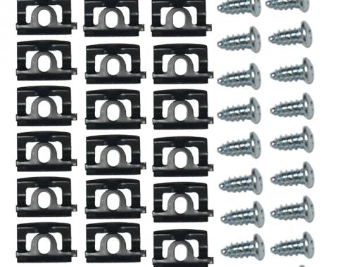Southwest Repro Windshield Molding Clip Set, 68-69 Barracuda Coupe A-270088