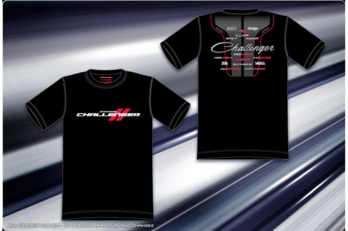 Dodge Challenger T-Shirt with Screen-Printed Logo