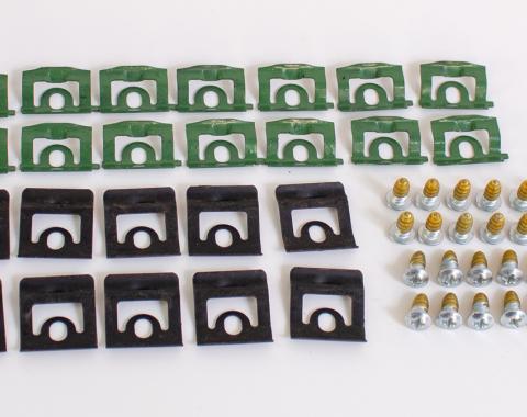 AMK Products Inc Windshield Molding Clips & Screw Set, 68-70 Dodge Plymouth B-Body H-C-8000