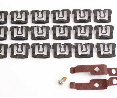 AMK Products Inc Back Glass Molding Clips & Screw Set, 71-74 Dodge Plymouth E-Body H-C-8005