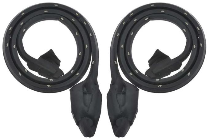 AMD Door Weatherstrips, Pair, 73-76 Dodge Plymouth A-Body Hardtop or Fastback X580-1073-2P