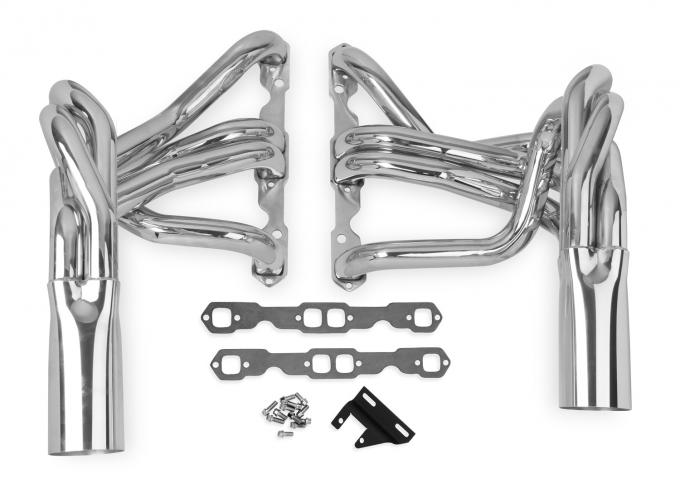 Hooker Super Competition Long Tube Headers, Polished Stainless 2224-3HKR