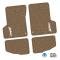 FlexTread 97-06 Jeep Wrangler TJ & LJ Floor Mats (4pc) w/ Sahara (97-02) Logo NGTT44047